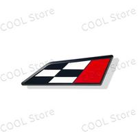 3D Chrome Metal Car Styling Race Flag Emblem Body Trunk Fender Badge Sticker For Seat Leon 300 Cupra Ateca Arona Ibiza Altea black