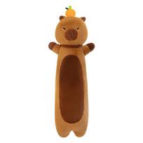 55-110Cm Long Capybara Plush Doll Pillow Top Persimmon Capybara Plush Pillow Warm Hug For Your Girlfriend'S Valentine'S Day Gift about 55cm brown