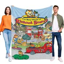 The Busy World of Richard Scarry Blanket Bed Sofa Throw Birthday Gift 75cm*90cm gray