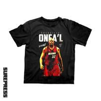 Shaquille O'Neal Vintage Graphic Tee, Shaq Basketball Legend Shirt, NBA Hall of Fame Retro T-Shirt 100 black