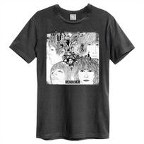 The Beatles T Shirt Revolver new Official Unisex Amplified Vintage Charcoal Size L gray