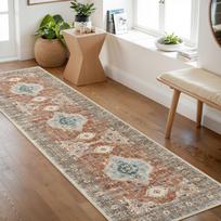 Vintage Green Persian Runner Rug Non Slip Washable Bohemian Hallway Carpet Kitchen Bedroom Home Decor 60x200cm 24x80inch