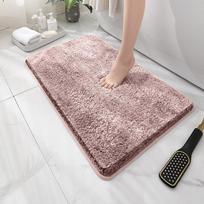 Soft Comfortable Thick Plush Floor Mat,Bathroom Rug,Bedroom Carpet,Living Room Mat,Non-slip Rug,Water Absorption Anti-Slip 500MMx800MM