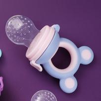 baby foods Feeder Pacifier Silicone Reusable Soft Teething toy Boy Girl yellow grey blue pink