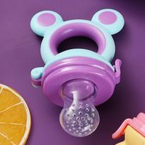 baby foods Feeder Pacifier Silicone Reusable Soft Teething toy Boy Girl yellow grey blue violet purple