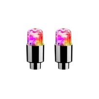 LED Tire Valve Cap Lights Multi-Color Flash Waterproof Motion Activated for Cars Motorcycles Bikes Stem Caps1 2Pcs Colorful