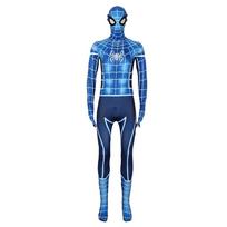 (Raudonasis voras, Vaikas:100-110 cm) Žmogus-voras Helovino Cosplay Kostiumas Šventės Cosplay Kombinezonas Karnavalinis Kostiumas Vaikams ir Suaugusiems Iron Spider Man 2 blue