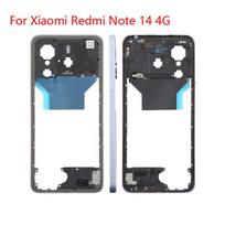For Xiaomi Redmi Note 14 4G Middle Frame Bezel Plate Back Housing Replacement Part