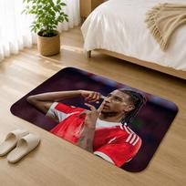 M-Michael O-Olise Football 11 Short Plush Rug Carpet mat Machine Washable Soft Comfortable Anti?Slip Floor Mat Home Decor 43X120CM