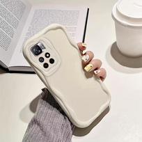 Madingas vienspalvis kreminis dėklas, skirtas Xiaomi Redmi Note 11 5G 13 12 Pro 11S 12S 13R 10 9 A3 A2 A1 K70E K70 K60 K50 13C 12C 10C minkštas skaidrus TPU telefono dėklas Xiaomi Mi 11 balta