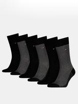 TOMMY HILFIGER Vyriškos kojinės, 6 poros, TH MEN SOCK 6P TIN GIFTBOX BIRDEYE