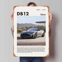Aston Martins Skardinis ženklas Klasikinių automobilių plakatas Metalinė sienos meno tapyba Retro metalinis ženklas Plokštelė garažo sienos meno dekoravimui Kambarys 20x30cm（7.8x11.8inch）