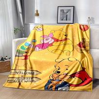 1 vnt. Mikės Pūkuotuko pledas Mielas animacinio personažo metamas pledas namų dekoravimui, sofos uždangalas, lauko naudojimui, kelionėms 150cmx200cm gray