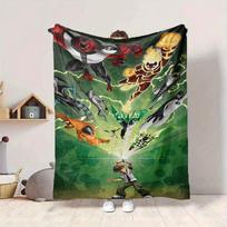 1 vnt. Ben 10, Svetimų Jėgų pledas Lengvas flanelinis užklotas sofai, lovai, kelionėms, stovyklavimui, svetainei, biurui, sofai, kėdei ir lovai 150x200cm beige