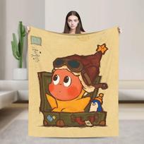 Twinkles Cartoon Twinkles  Blankets Quality Super Warm  Throw Blanket Autumn Airplane Travel Living Room Fluffy Bedspread 75x90cm brown
