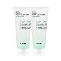 COSRX Pure Fit Cica Creamy Foam Cleanser Soothing Korean Face Wash Sensitive Skin 150ml x2 Set white