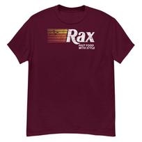 Men's RAX Fast Food Vintage Style Graphic heavyweight tee tshirt tee shirt M white
