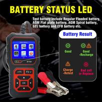 BT60 Car Battery Tester 6V 12V 24V Detection Car Battery Analyzer Battery 2.4inch Car Battery Tool for Car Truck Motorcyle RV smėlis
