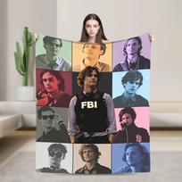 New Arrival Criminal Minds Spencer Reid Flannel Blanket  Warm Throw Blanket for Couch Chair Camping Bedspread Sofa Bed Cover 80x120cm(31x47inch)