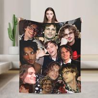 New Arrival Criminal Minds Spencer Reid Flannel Blanket  Warm Throw Blanket for Couch Chair Camping Bedspread Sofa Bed Cover 100cmx150cm