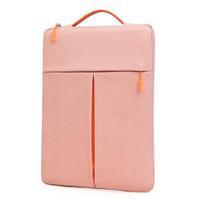 Splash-proof Laptop Case Notebook Sleeve Waterproof Universal Soft Lining Design with Handle Laptop Storage Bag 14Inch rožinė
