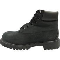 Timberland 6 Inch Premium Youth Black Kids Boots TB012707 32.5 black