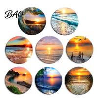 Furniture Protection Coaster 8PCS Coasters, Colorful Wood with Non-Slip Heat Insulation Multi-color Pack Waterproof Drink Holder, for Home Office P beige