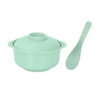 Buitiniai Lašams Atsparūs Stalo Indai Su Dangčiu Dubuo ir Šaukštas Bowl&lid&spoon