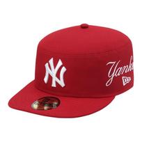 New Era PILLBOX SERIES letter design polyester fiber baseball cap unisex couple style Scarlet Asian Version 7 1/4 raudona