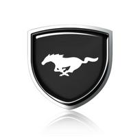 3D Metaliniai Automobilio Kėbulo Sparno Emblemos Skydo Lipdukai Dekoracija Ford Mustang Focus Mk2 Party Mk3 Ranger Mondeo Mk4 Fiest Aksesuarams black