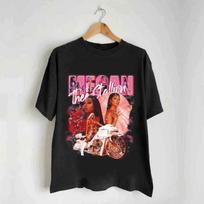 Limited Megan Thee Stallion Shirt, Vintage Megan Thee Stallion 90s Shirt, Rapper XXL black