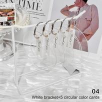 Nail Swatches Color Card Display Board Gel Polish Template Nail Art Tips Sample Stand Nail Polish Practice Desktop Storage 4 gray