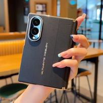 Carbon Fiber Texture PU Leather Phone Case For Samsung Galaxy Z Fold 8 Ultra 7 Fold8 Fold7 Electroplated Frame Shockproof Cover Galaxy Z Fold 8