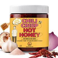 Sauce Up Chili Crisps Hot Honey Sitcom Sweet Wildflower Honey 7.7oz 1 pcs black