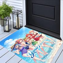 Quintessential Quintuplets (3) Customize your name rug, office chair cushion, home bedroom living room gift. 50cmx80cm