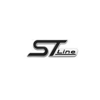 3D Metal ST LINE Front Grille Sticker Car Head Grill Emblem BDSJ6 Badge Chrome Sticker for FORD FIESTA FOCUS MONDEO Auto Car Styling