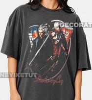 Devil May Cry Vergil Dante shirt - Unisex - Vintage Bootleg - Gift - Retro FD L gray