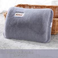 Rechargeable Explosion-Proof Plush Electric Hand Warmer & Hot Water Bottle Heater for Winter Unfilled with Water in Color Box