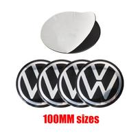 4PCS 70/80/90/100/120MM Car Wheel Center Hub Cap Emblem Stickers for Volkswagen VW Golf 6 7 MK4 W11 TSI TDI Magotan B5 B6 B7 GTD