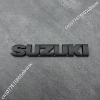 For Suzuki Swift Jimny Landy Alto vitara fronx SX4 Wagon R Rear Trunk Emblem Logo Badge Sticker Car Accessories Replacement matinė juoda spalva