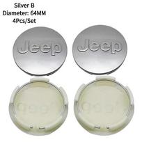 56/64mm Automobilio ratlankio centriniai dangteliai Ženklelis Priedai Jeep Patriot Tj Compass Liberty Renegade Grand Cherokee Commander