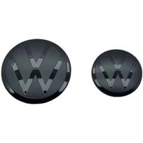 2pcs VW Golf 6/Golf 7/Golf 7.5/Golf 8 Not Affect ACC WERCG5 Modified Black Label New Flat Mirror Front and Rear Logo Decorative Cover GOLF 6 (MK6)