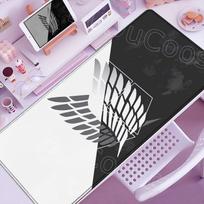 Selected 30 Anime Wallpapers Anime Attack on Titan Mouse Pad Non-slip Game Mousepad XXL Locking Edge PC Laptop Keyboard Desk Mat 30cmx60cm