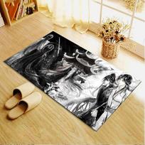 Mo Dao Zu Shi Carpet Rug for Living Room Bedroom Home Sofa Decoration,Kids play Non-slip Floor Mat 40x60cm( 15x23in )