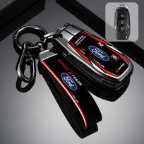 For Ford Figo 2017 Mondeo 5 Ecosport Fiesta Mk8 Everest Ranger Fusion Kuga Escort F150 Car Racing Style Design Key Case Cover gray