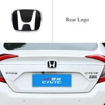 Car Steering Wheel Emblem H-Sticker Auto Front Grille Trunk Modification Accessory For Honda Civic 8th 9th 9.5th 10th px5 Generation 2016-2021 Hatchback
