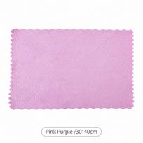 Fish Scale Microfiber Cleaning Cloth, Reusable Absorbent Glass Towel for Kitchen, Car, Mirror and Tableware pink