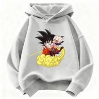Dragon Ball Z Goku Infant Patterned Children's Hooded Shirt Damaged - Fighting Pattern - Boys' and Girls' Teenage Hooded Shirt 140