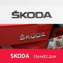For Skoda FABIA KAMIQ KAROQ KODIAQ OCTAVIA RAPID SUPERB YETI Car Trunk Letters QY5 Emblem Logo Sticker Front Rear Badge Accessories