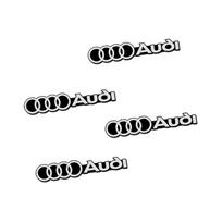 4 vnt. 3D aliuminio emblema lipdukas automobilio qwe2o dekoruoti Skirta qwe2 A1 A3 A4 B8 8P A6 C7 A5 Q5 B7 B6 B9 A7 A8 RS Q3 Q7 Q2 TT black